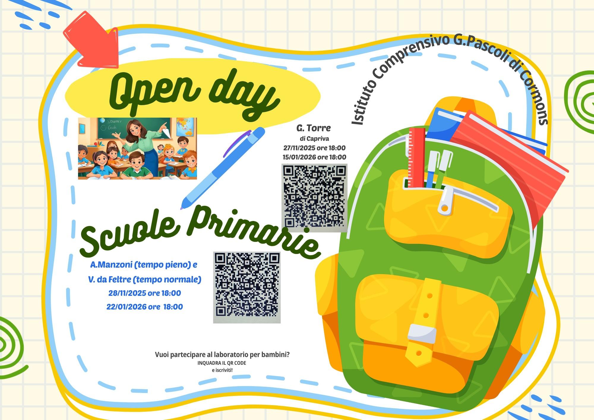 OpenDays Scuole Primarie
